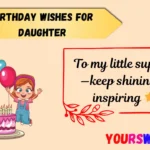 Birthday Wishes for Daughter