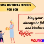 Blessing Birthday Wishes for Son