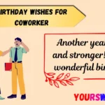 Birthday Wishes for Coworker