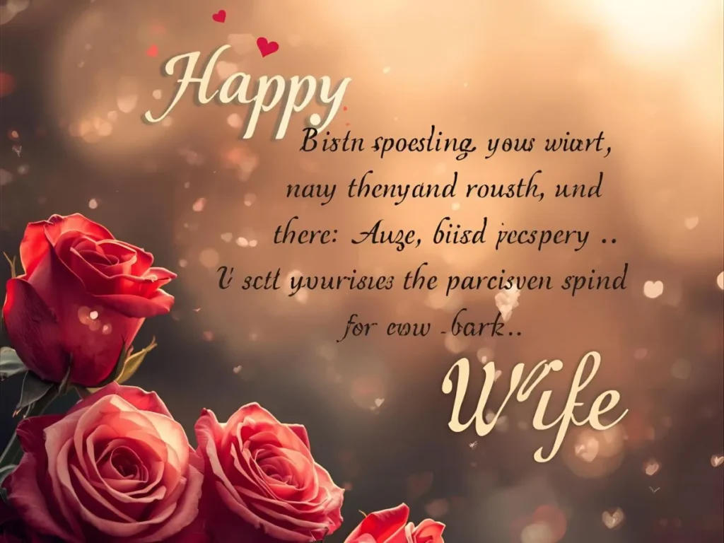Birthday Wishes for Wife
