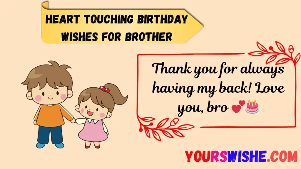 Heart Touching Birthday Wishes for Brother