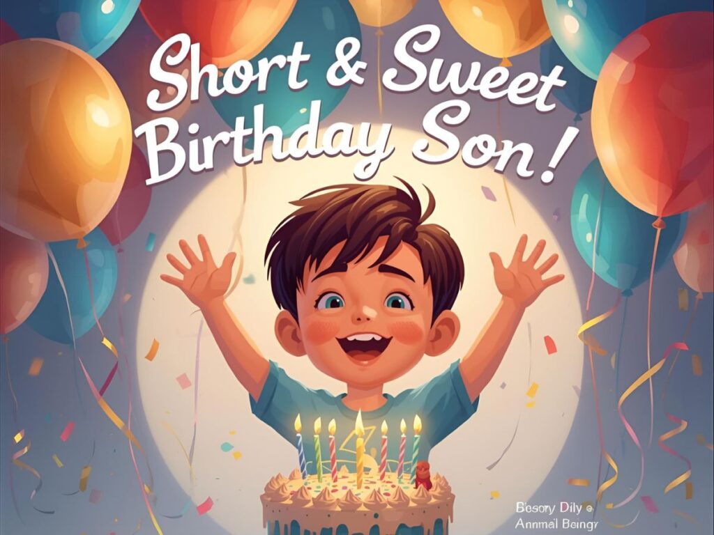 Short & Sweet Birthday Wishes for Son