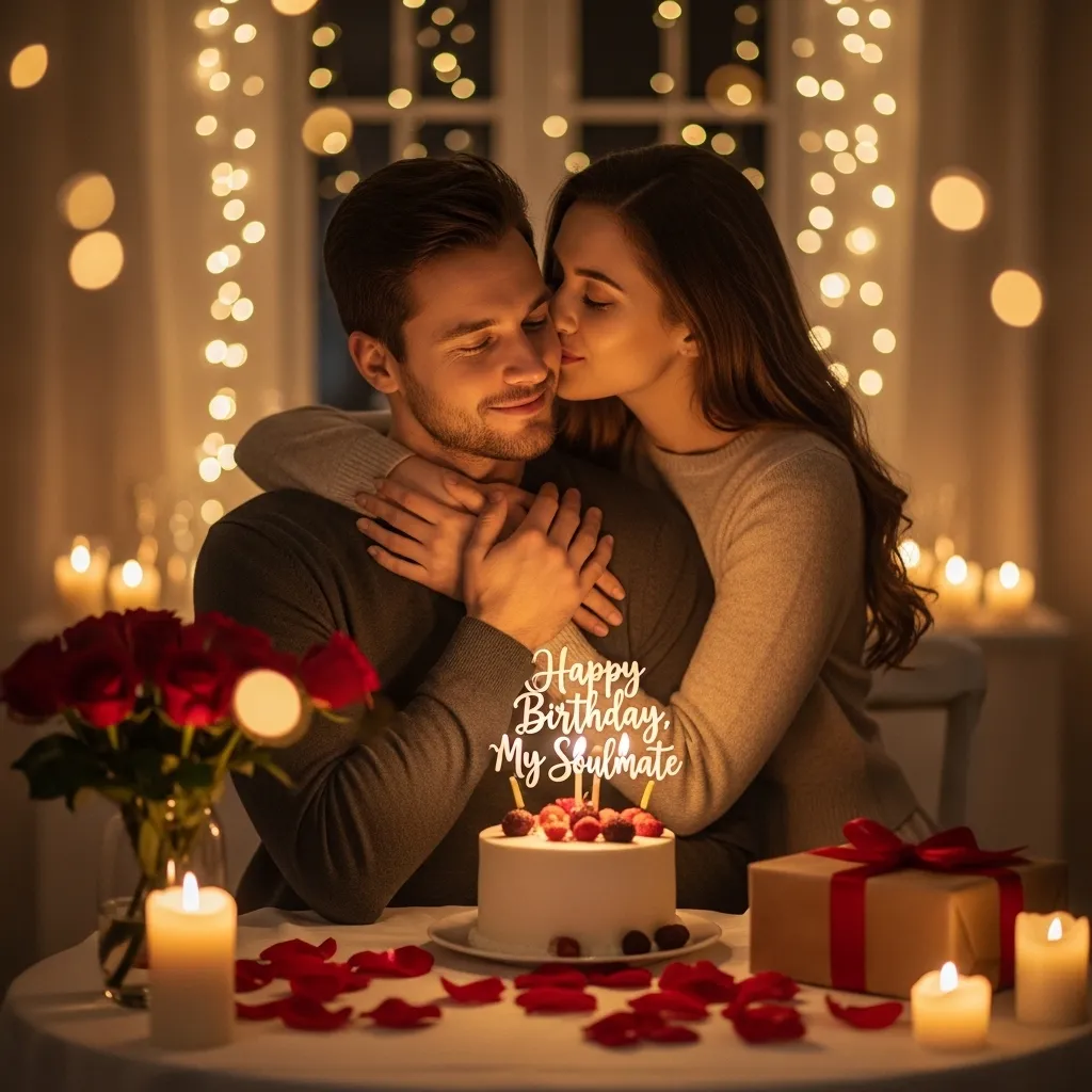 Soulmate Romantic Birthday Wishes for Husband from Wife