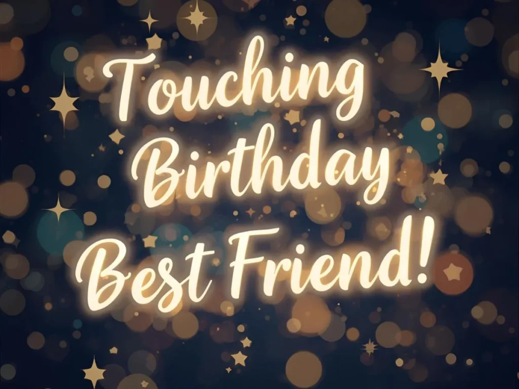 Touching Birthday Wishes for Best Friend