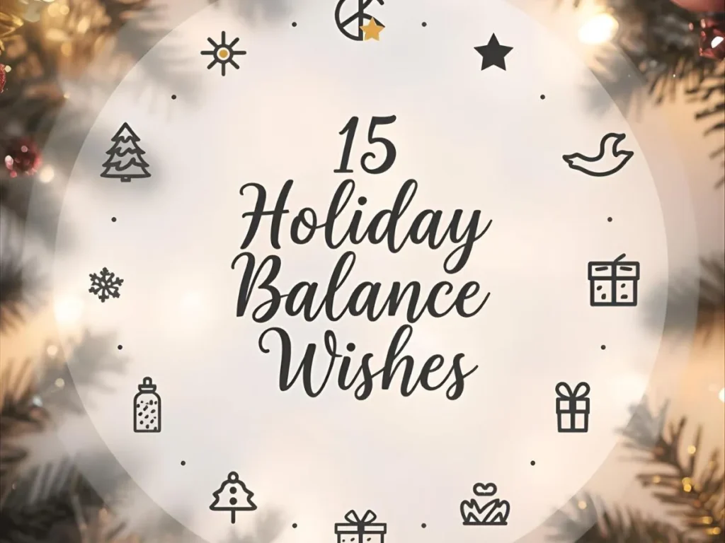 15 Holiday Balance Wishes