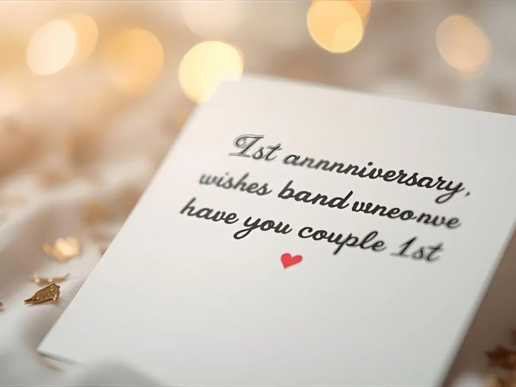 1st anniversary wishes for couple