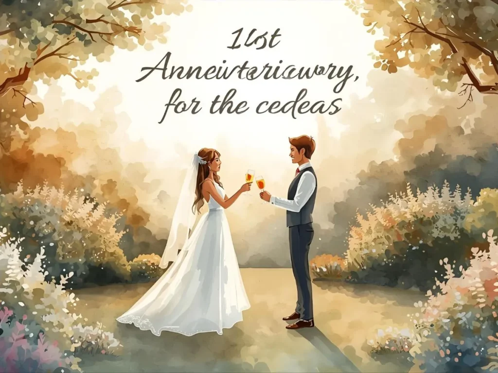 1st Anniversary Wishes for Couple