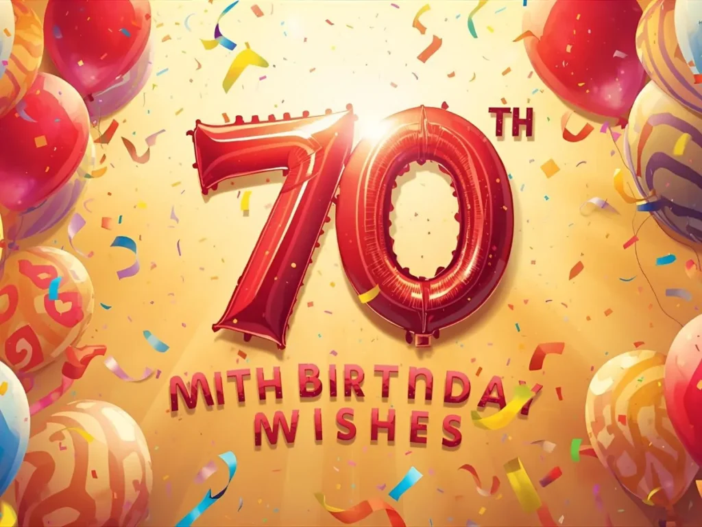 70th Milestone Birthday Wishes