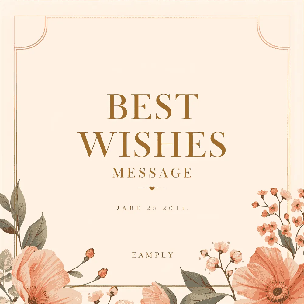Best Wishes Message