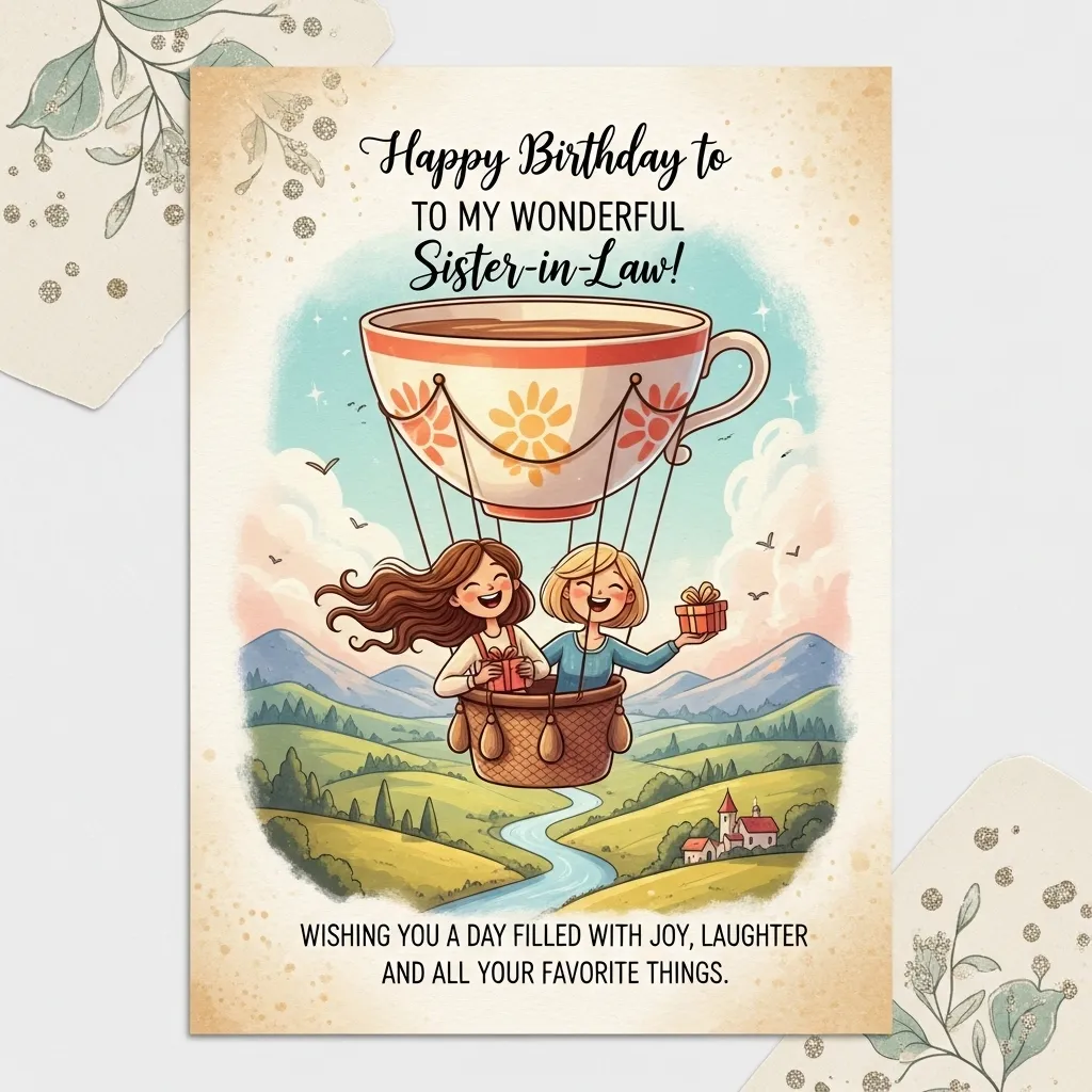 Birthday Wish to Sister in Law