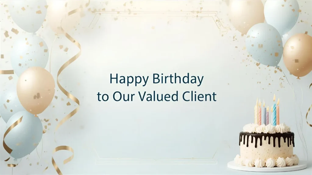 Birthday Wishes for Client