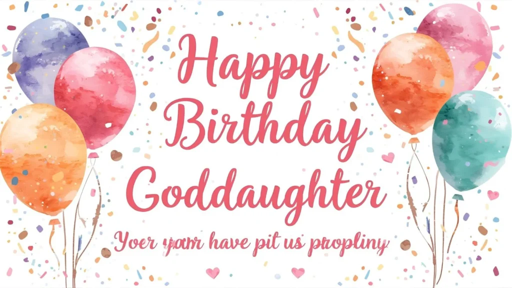 Birthday Wishes for Goddaughter