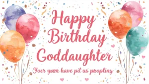 Read more about the article 210 💫 Short and Sweet Birthday Wishes for Goddaughter for 2025