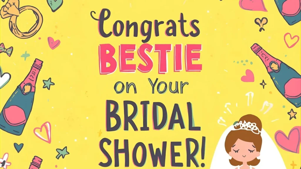 Bridal Shower Card Message for Friend