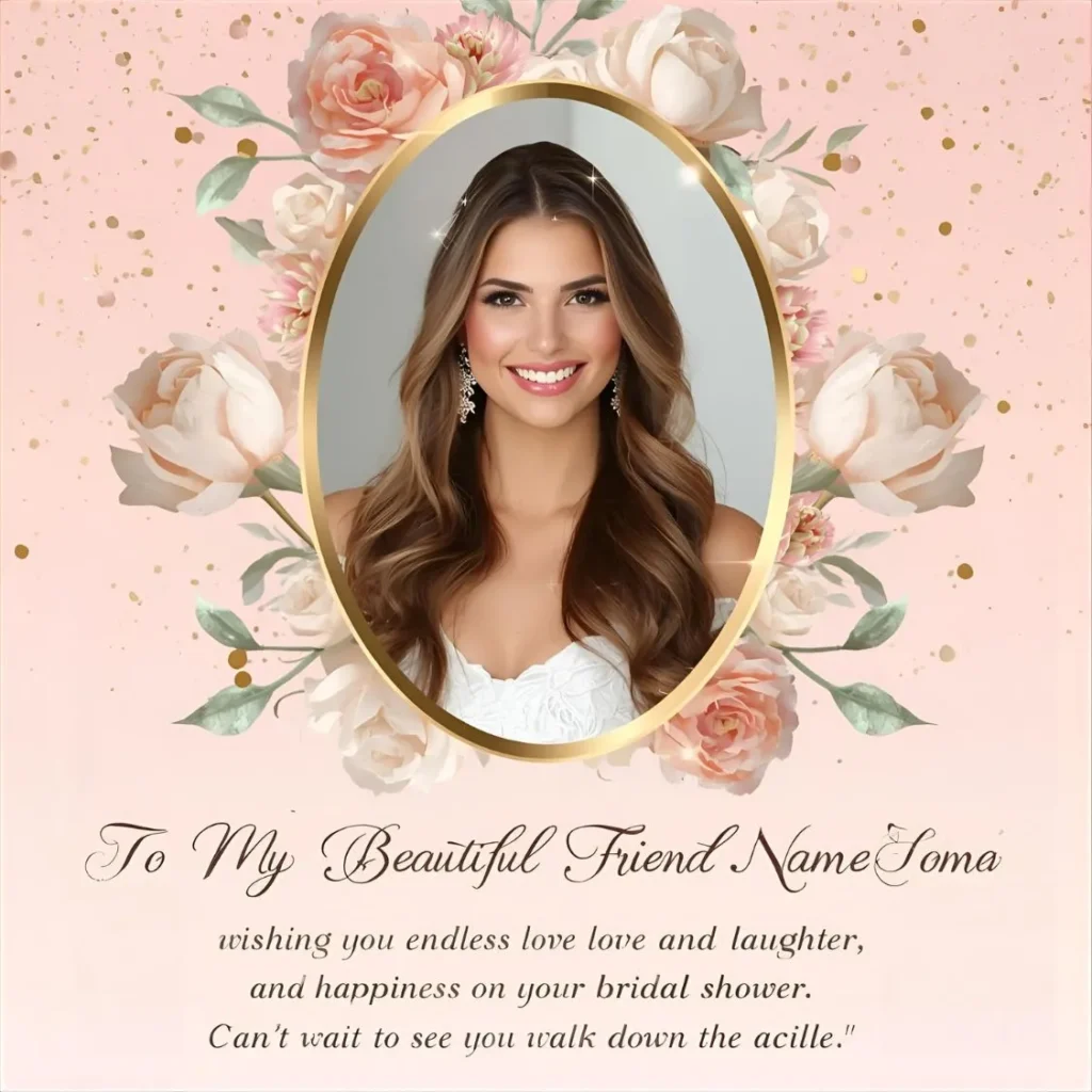 Bridal Shower Card Message to Friend