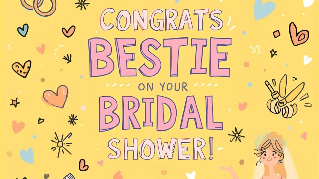 Bride Bridal Shower Card Message