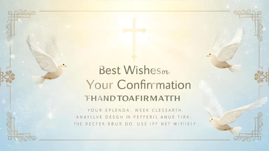 Confirmation Wishes for a Boy