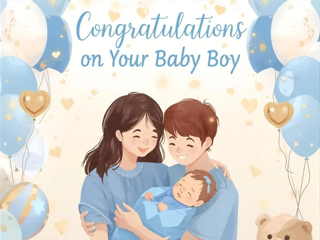 Congratulations Baby Boy Wishes to Parents