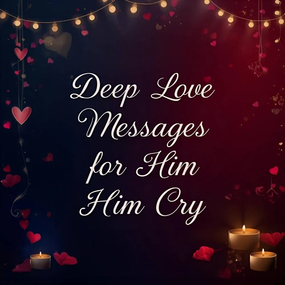 Deep Love Messages for Him to Make Him Cry