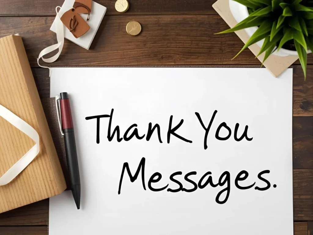 Examples of Professional Thank You Messages