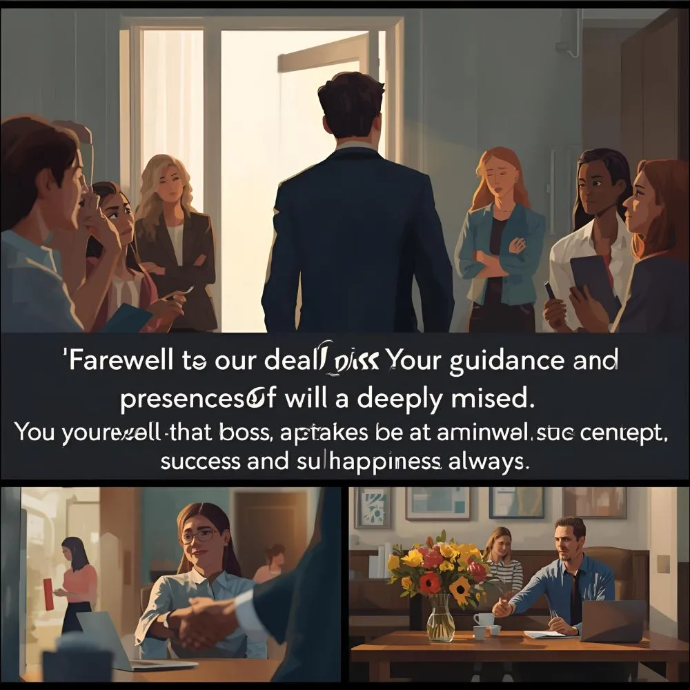 Farewell Message to Boss Who Is Leaving