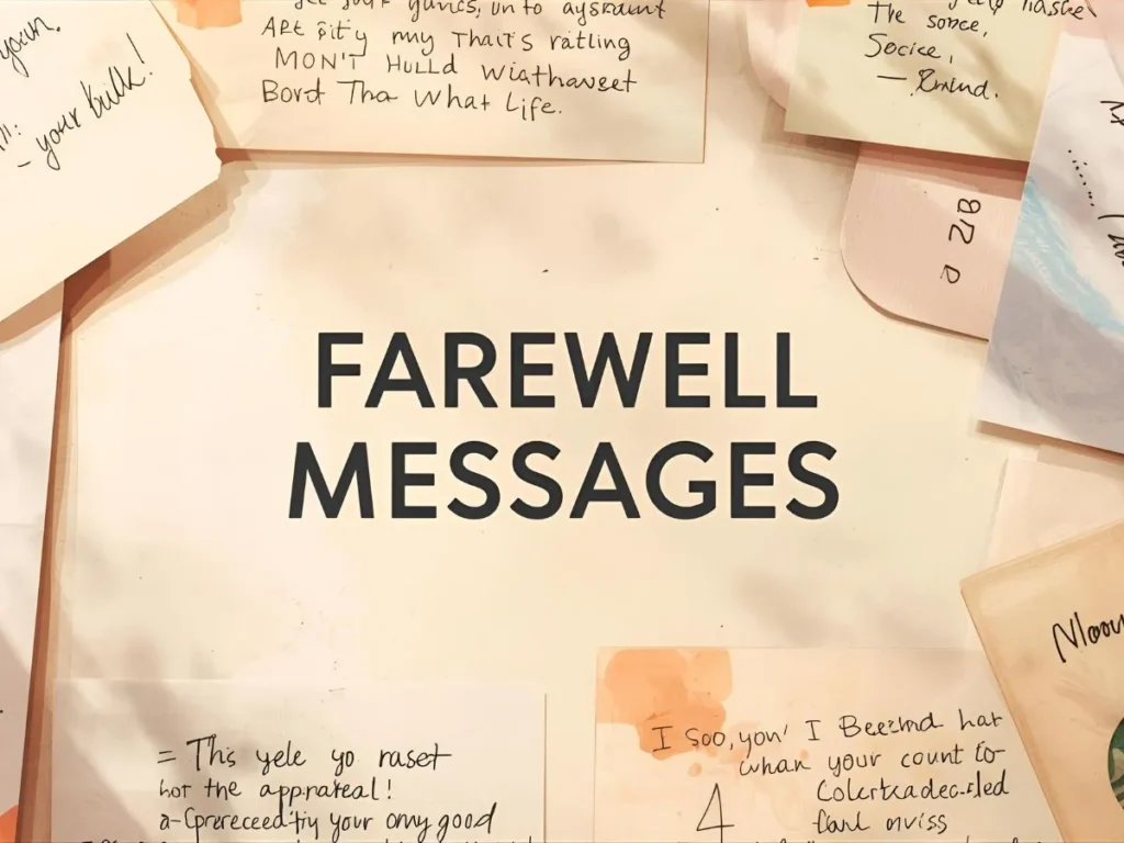 Farewell Messages for specific