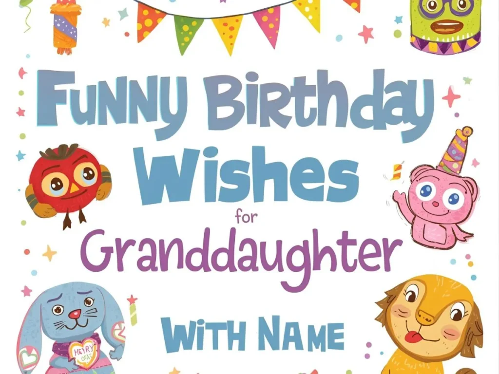 Funny Birthday Wishes for Granddaughter with Name
