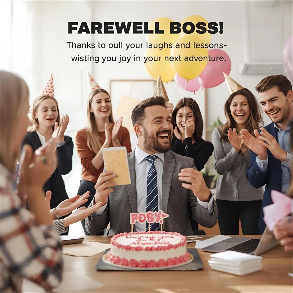 Funny Farewell Message to Boss Who Is Leaving
