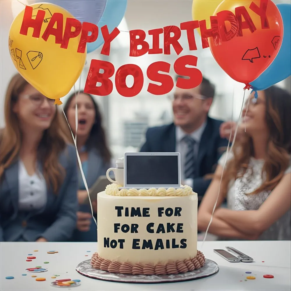 Funny Happy Birthday Message to Boss