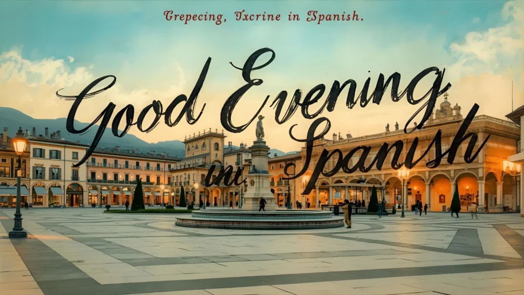 Good Evening in Spanish