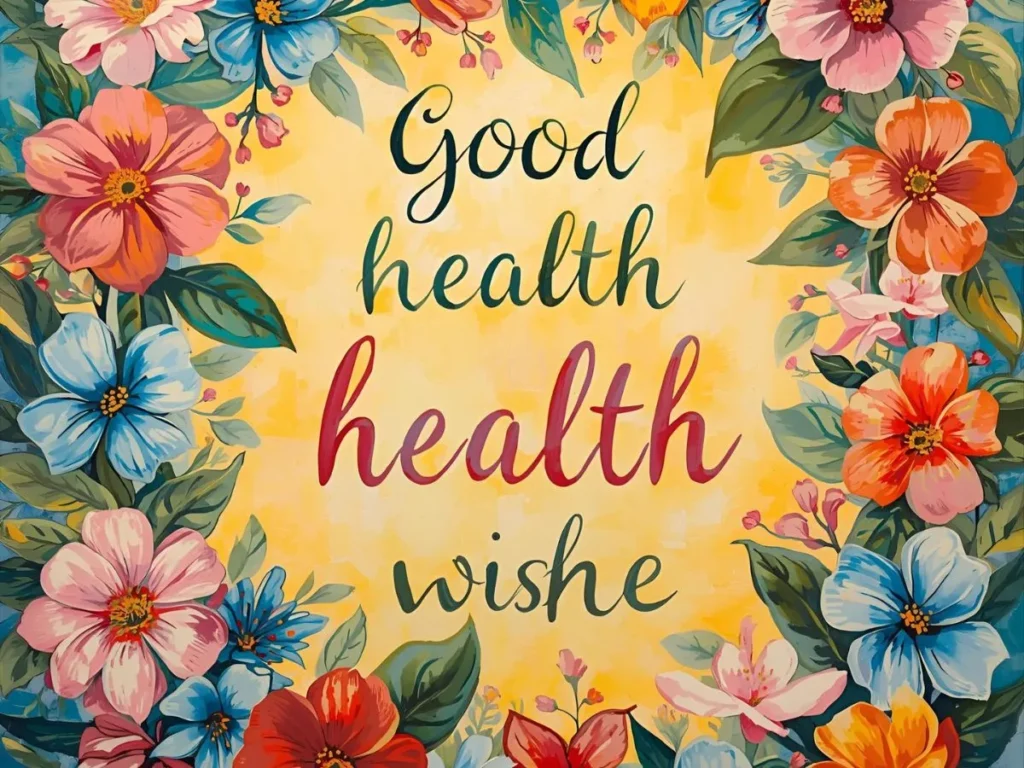 Good health wishes for friend