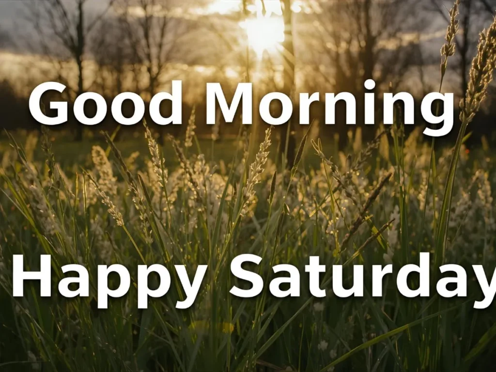 Good Morning and Happy Saturday Wishes