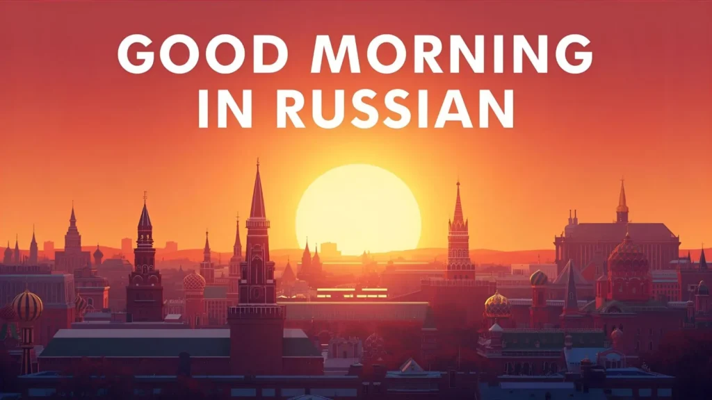 Good Morning in Russian