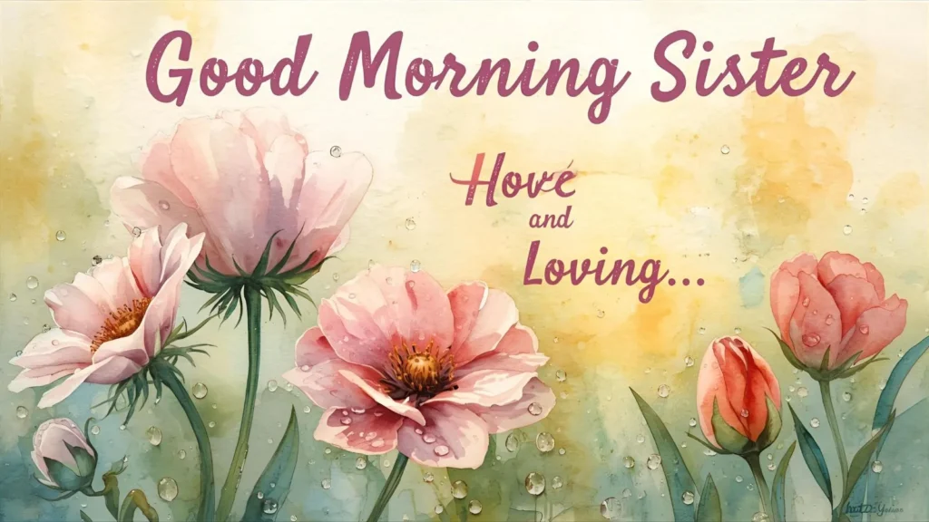 Good Morning Sister Messages