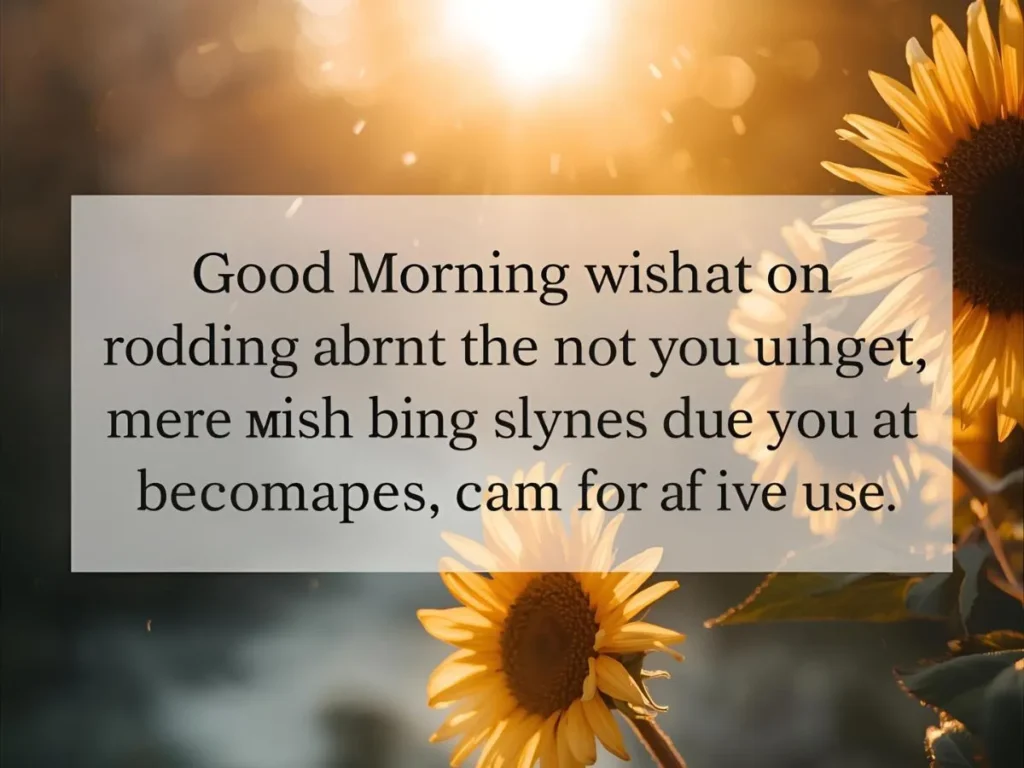 Good Morning Wishes