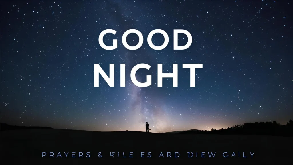 Good Night Prayers and Blessings