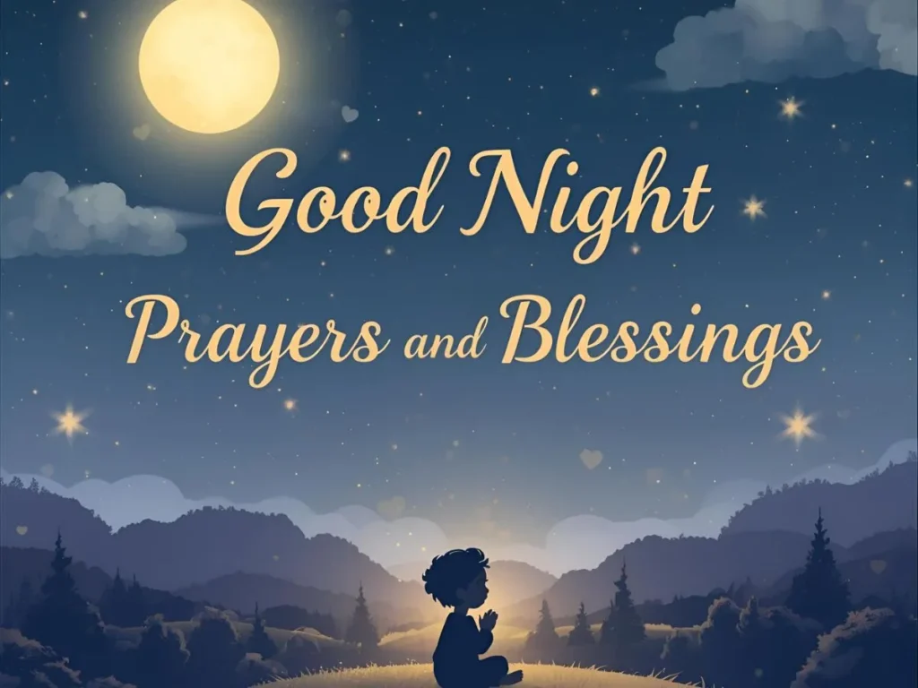 Good Night Prayers and Blessings Images Gif