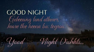 Read more about the article 100+ Good Night Wishes to End Your Day with Positivity