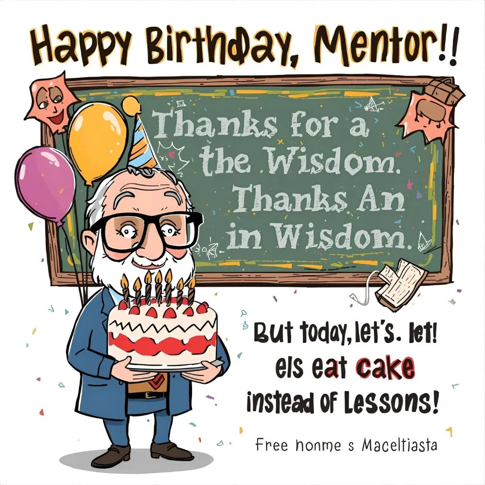 Happy Birthday Mentor Funny