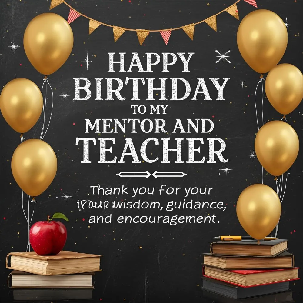 Happy Birthday Mentor Teacher