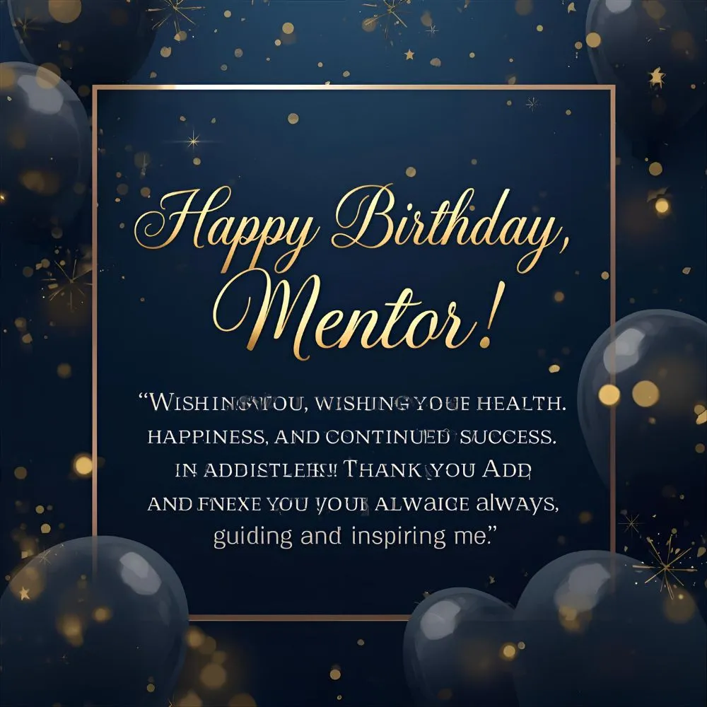 Happy Birthday Mentor Wishes