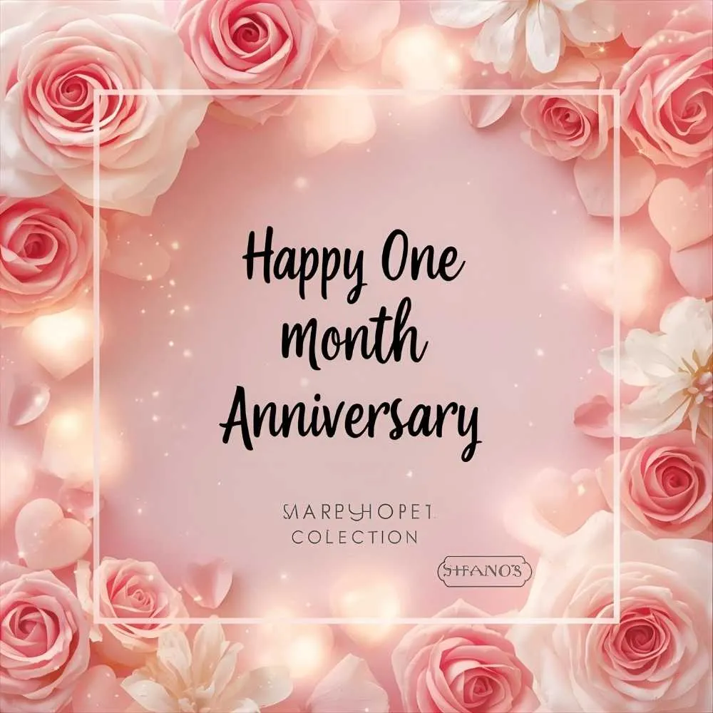 Happy One Month Anniversary Wishes for Girlfriend