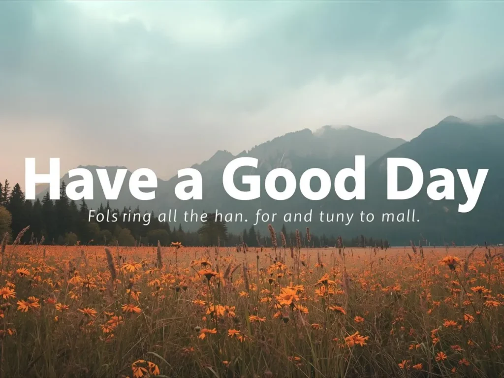 Have a Good Day Wishes