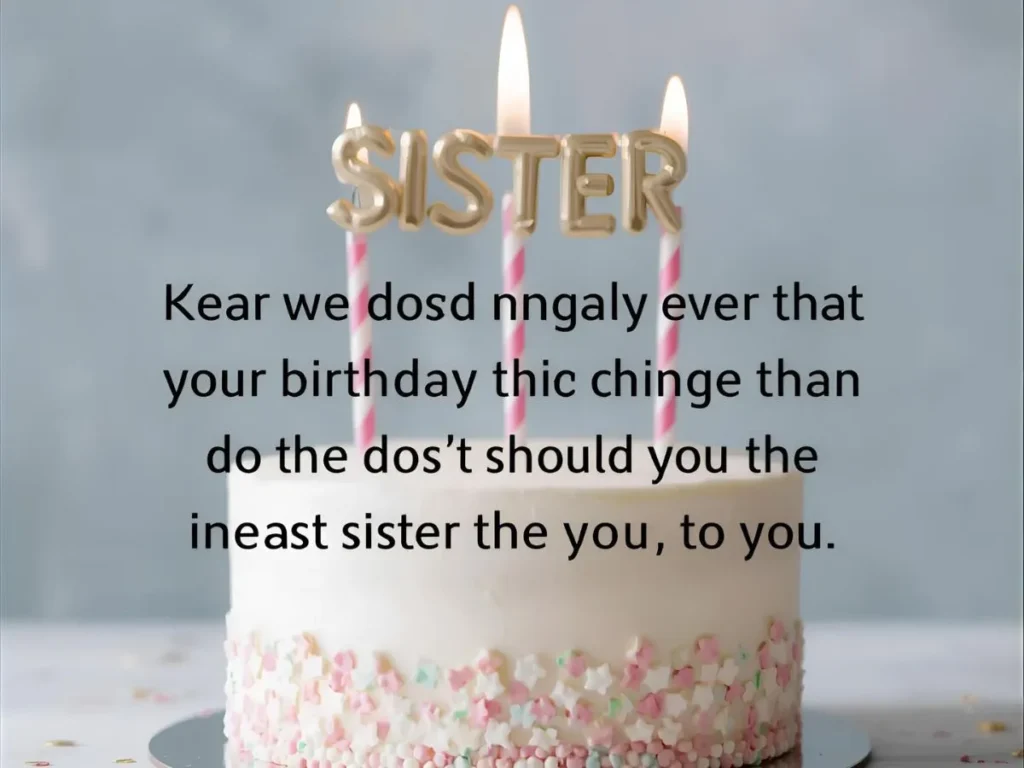 Heart Touching Birthday Wishes for Sister