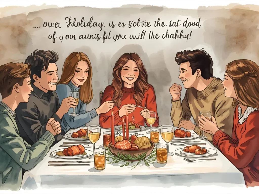 Holiday message for friends and family