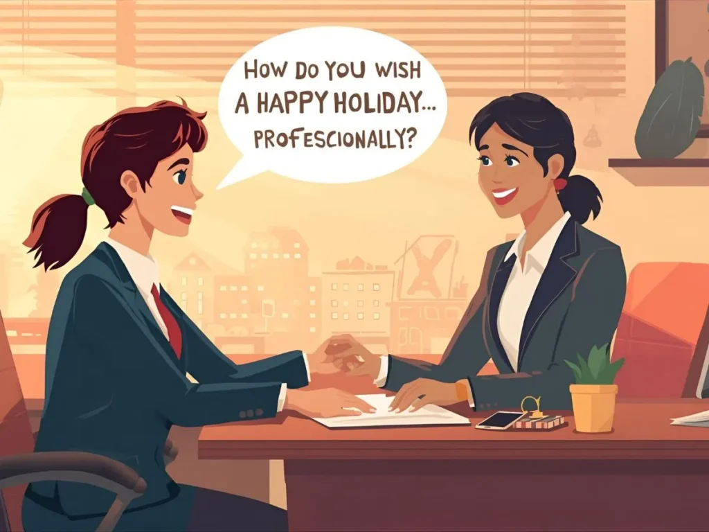 How do you wish someone a happy holiday professionally