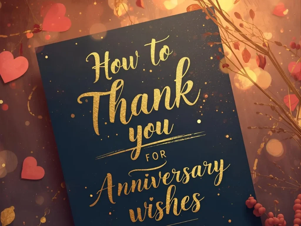 How to Thank You for Anniversary Wishes