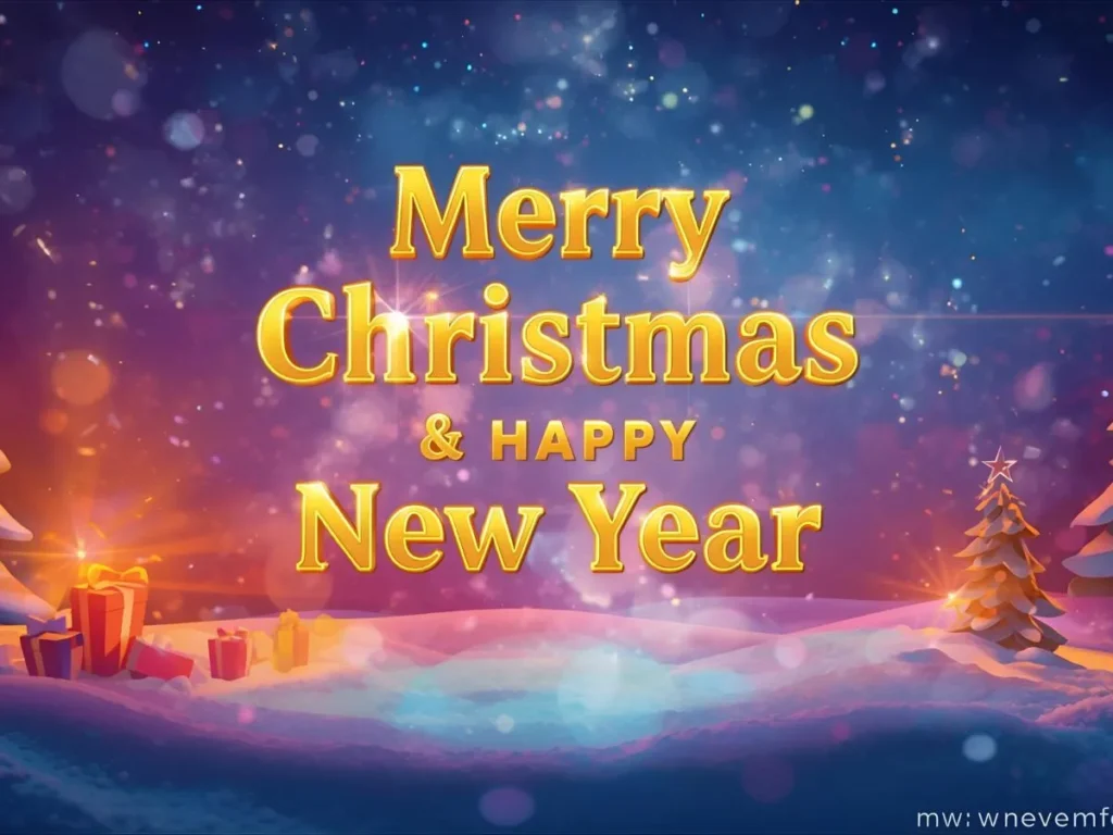 Merry Christmas and Happy New Year GIF