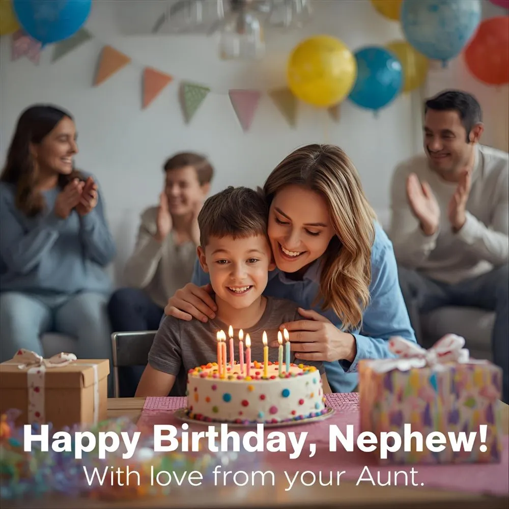 Nephew Birthday Message from Aunt 🎂