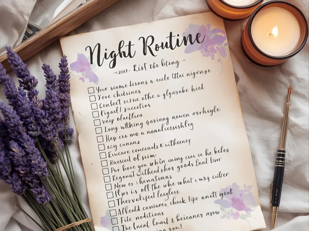 Night Routine List